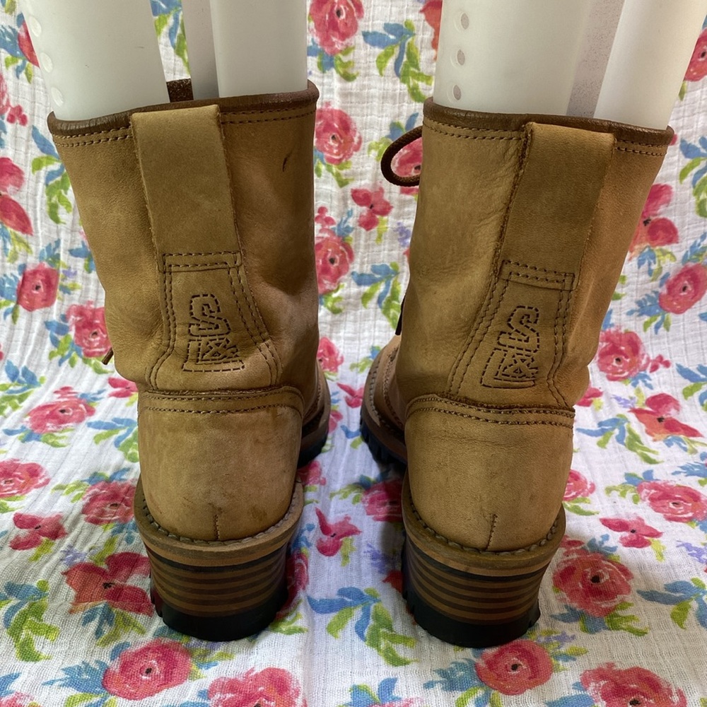 Sam & Libby Tan Combat Boots - Picture 3 of 9